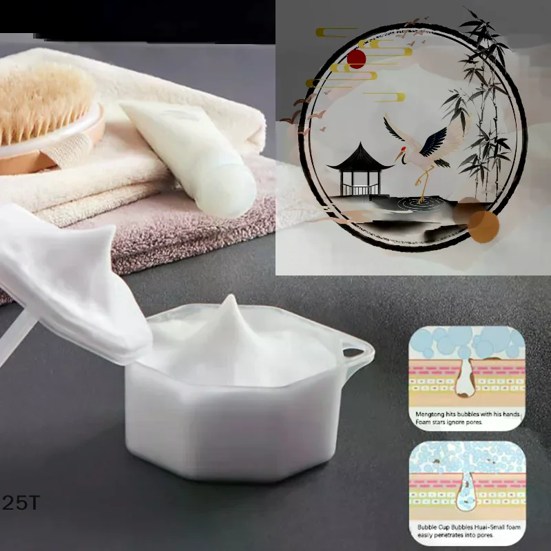 1Pcs Portable Facial Cleanser Bubble Foamer Foam Maker Face Wash Cleansing Cream Foamer Cup Bubble Foamer Device