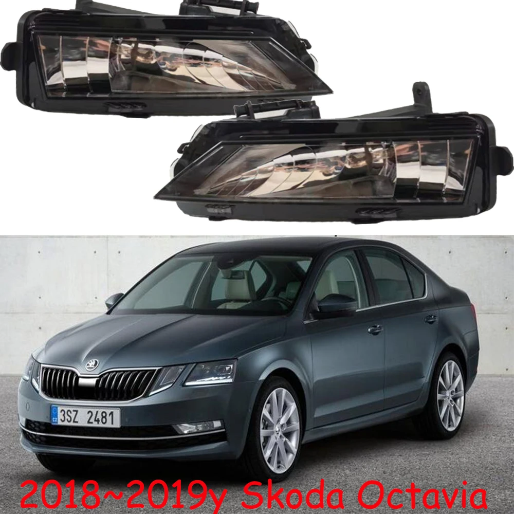 

1pcs car bupmer head light for Skoda Octavia lamp headlight 2018~2019y car accessories fog for skoda Octavia headlamp