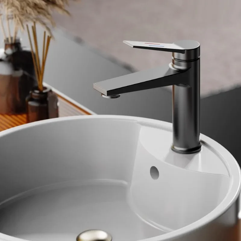 All-copper basin, faucet bathroom, face wash bathroom, counter basin, washbasin, hot and cold water for household use