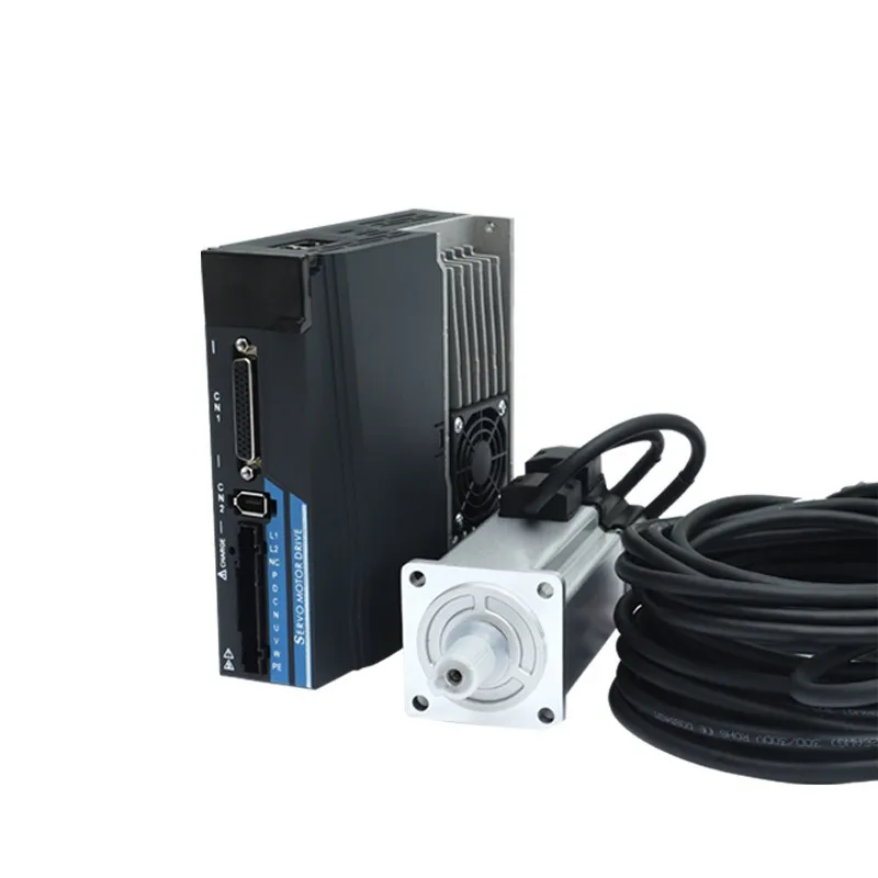 60mm Flange 400W AC Servo Motor Kit Magnetic Single‑Turn Absolute Encoder Servo Drive Set