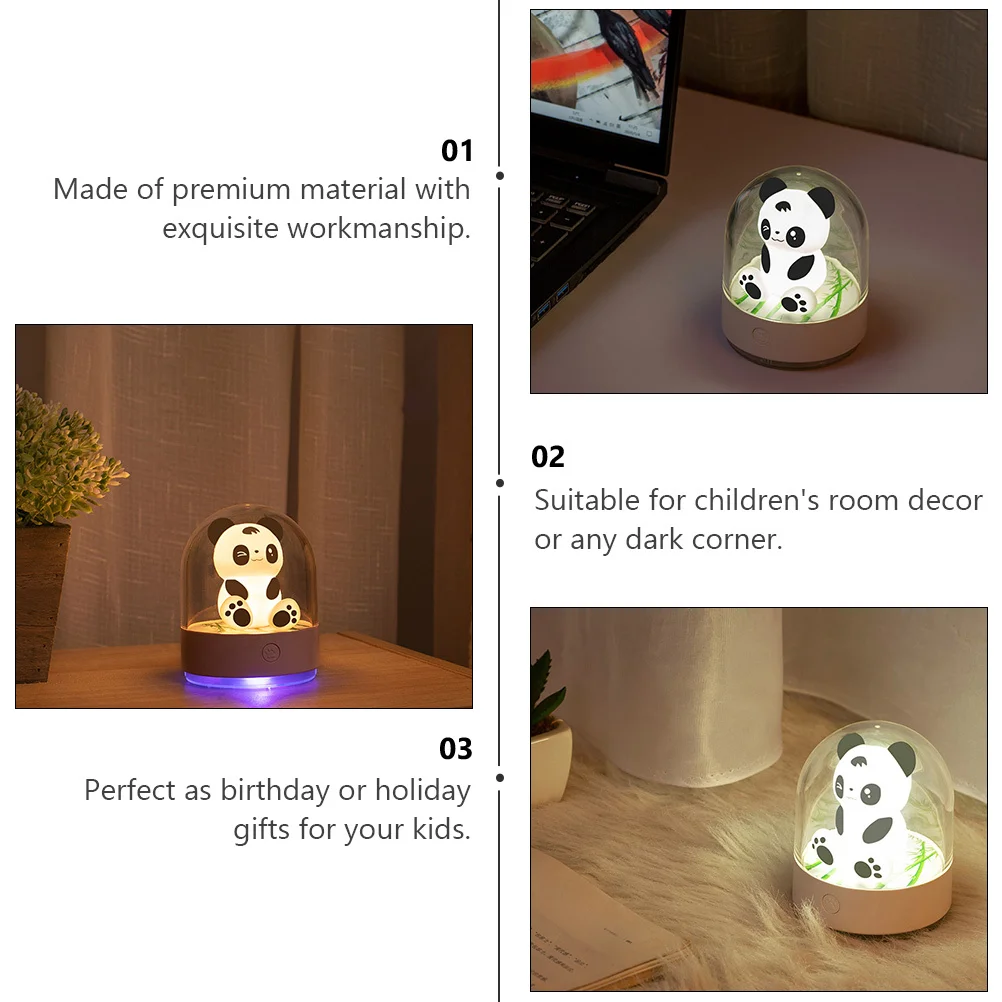 

Panda Lovely Night Lamp Fragrance Light Bedroom ABS USB Aromatherapy