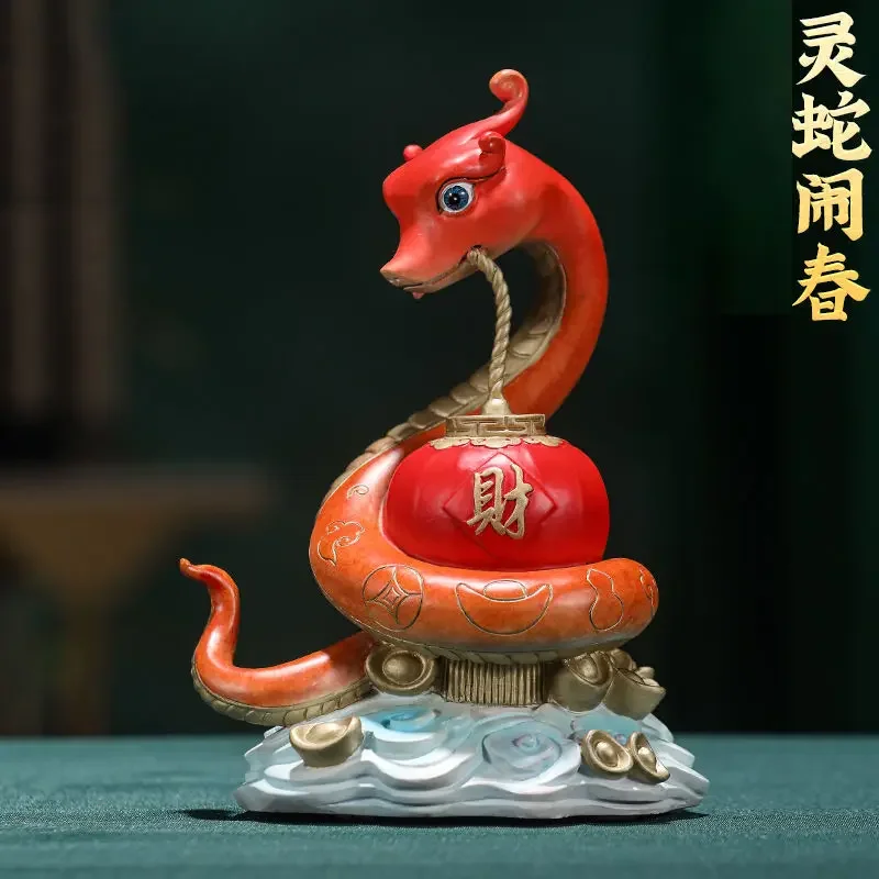 2025 Spirit Snake Spring Ornament Creative Home Decoration Living Room Zodiac Spring Festival New Year Gifts for Friends