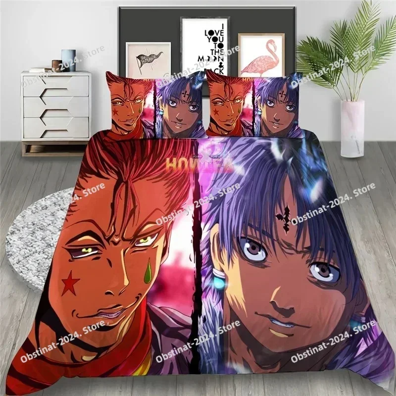 Anime HUNTER HUNTER  Bedding Set Duvet Cover Bedroom Comforter Covers Single Twin King ​Size Quilt Cover Home Textile