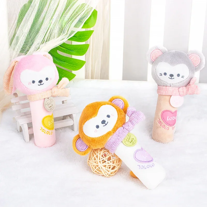 

Stuffed Animals Toddler Infant Toys for 0 6 12 18 24 Months 1 Years Old Baby Rattles Children Boys Girls Plush Dolls Kids Bell