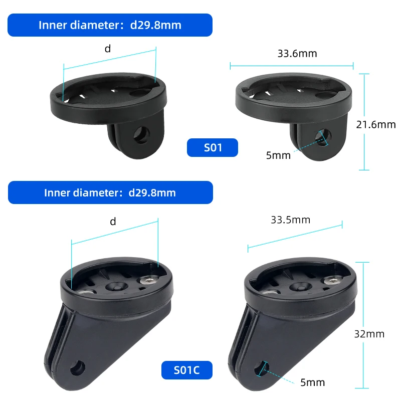 MTB Road Bike Front Light Stand Bracket Speedometer Computer Mount Holder for Garmin Blackbird Xoss Rockbros RHL-1000
