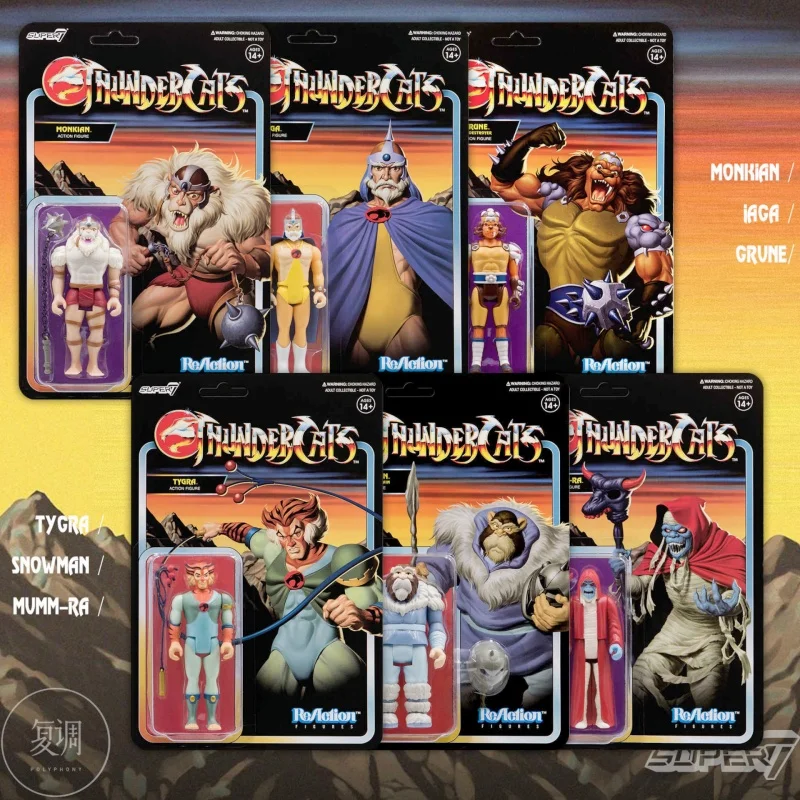

In Stock Super7 Thundercats Reaction Wave 2 Anime Cartoon Model Toy Collection Gifts Doll Christmas Birthday