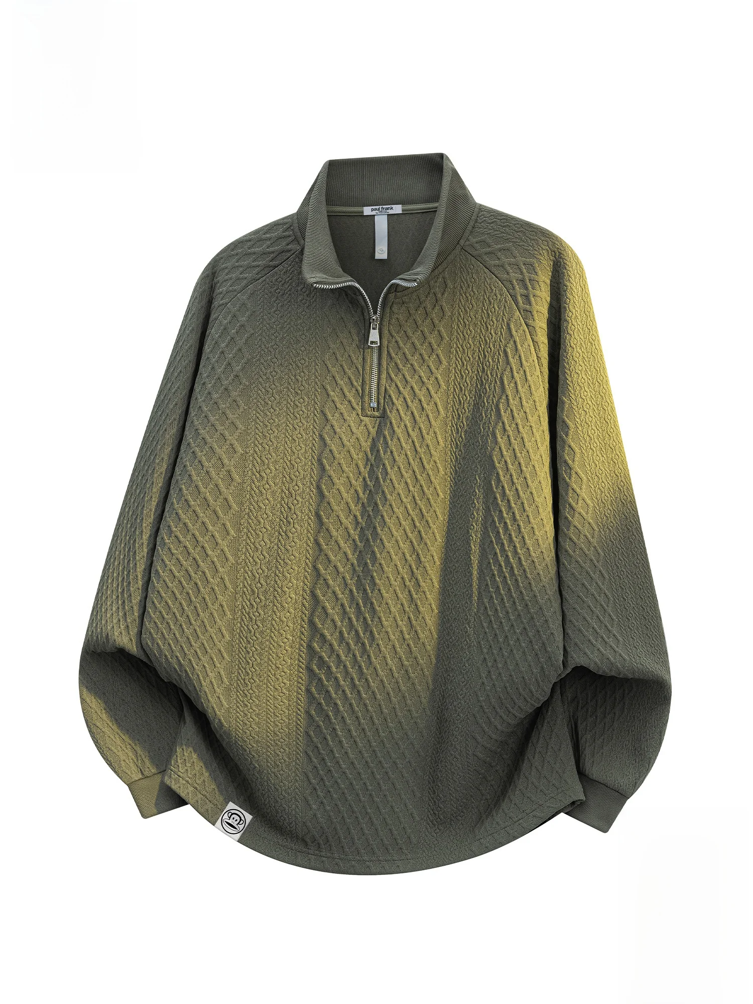 

Мужская повседневная свободная толстовка Paul Frank с длинными рукавами и молнией, новинка весенней коллекции, удобная, из полиэфирного волокна, с воротником-стойкой