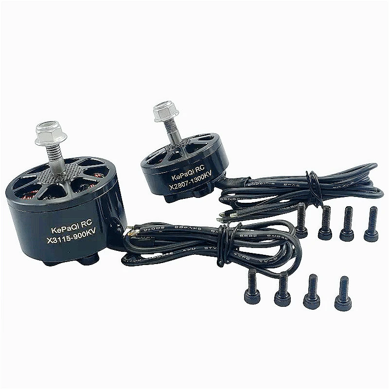 1 peça de alta qualidade kepaqi X2807-1300KV X3115-900kv modelo de aeronave sem escova alimentado por motor de quatro eixos fpv transversal multi-rotor