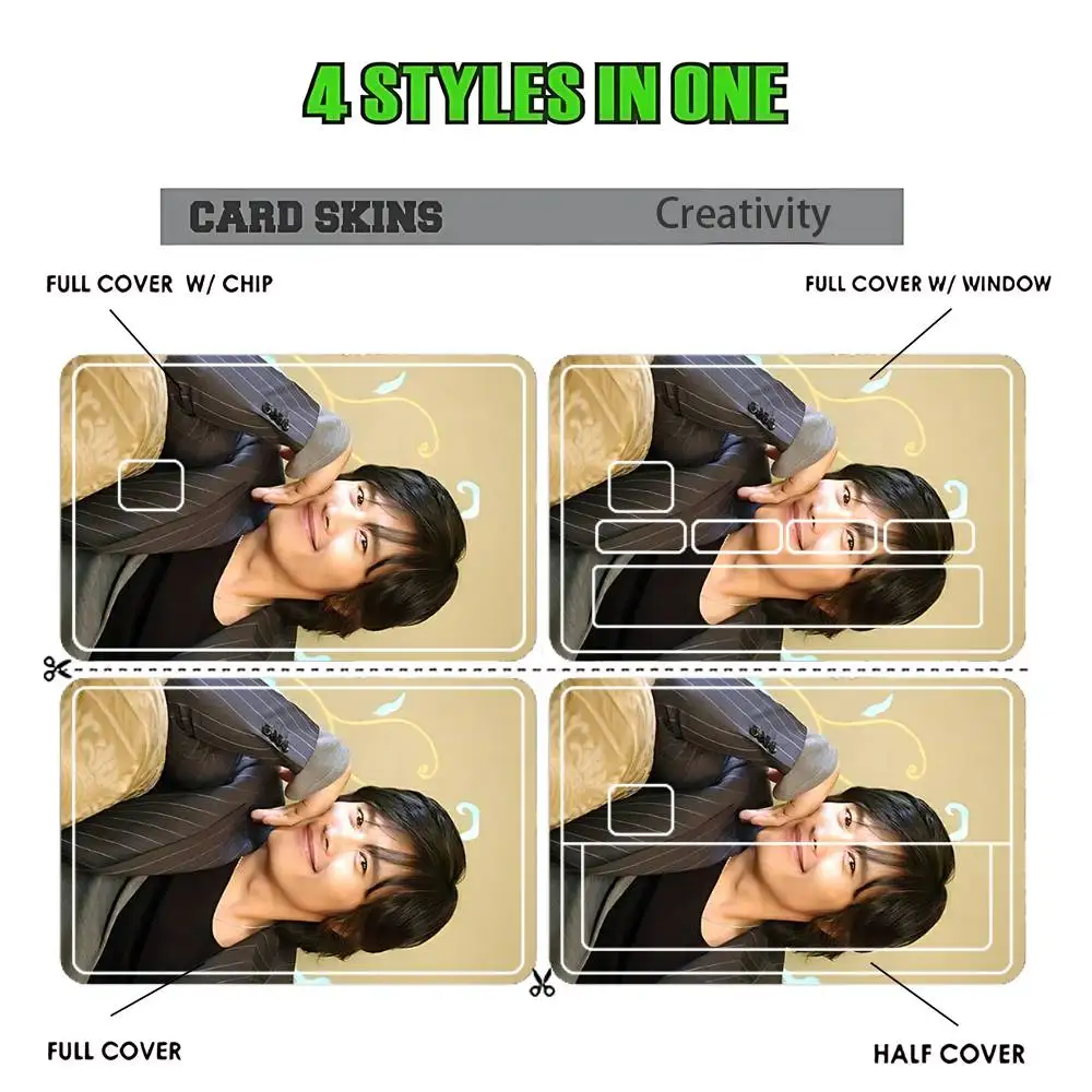 B-Byung H-Hun Lee Stickers Credit Visa Debit Bank Charge Card Bus Metro Waterproof Sticker Decal Decoration