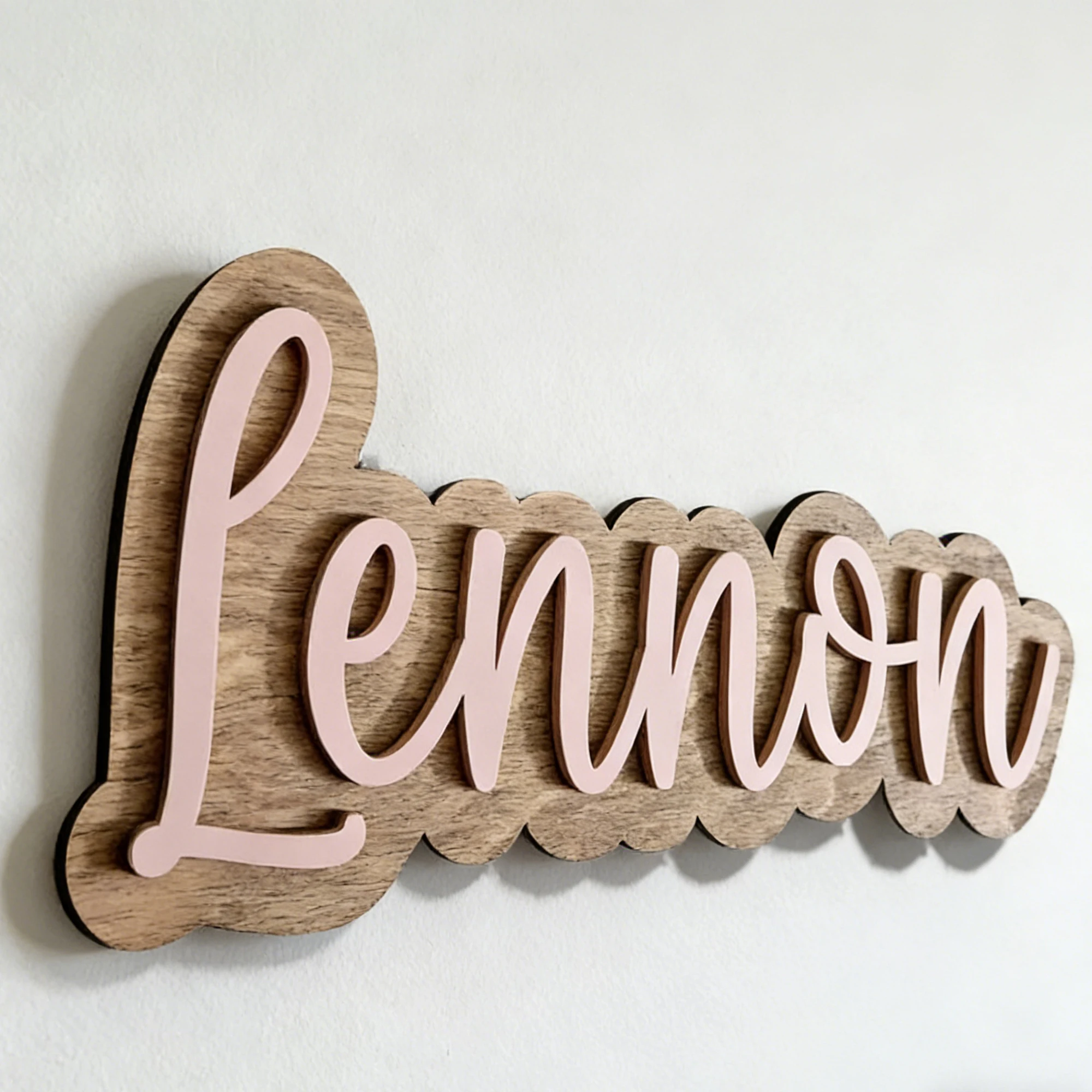 1Pc Custom Own Nmae Wooden Name Plaque,Home Room Office School Wall Door Decor,DIY Paintable,Nursery Birthday Wedding Gift