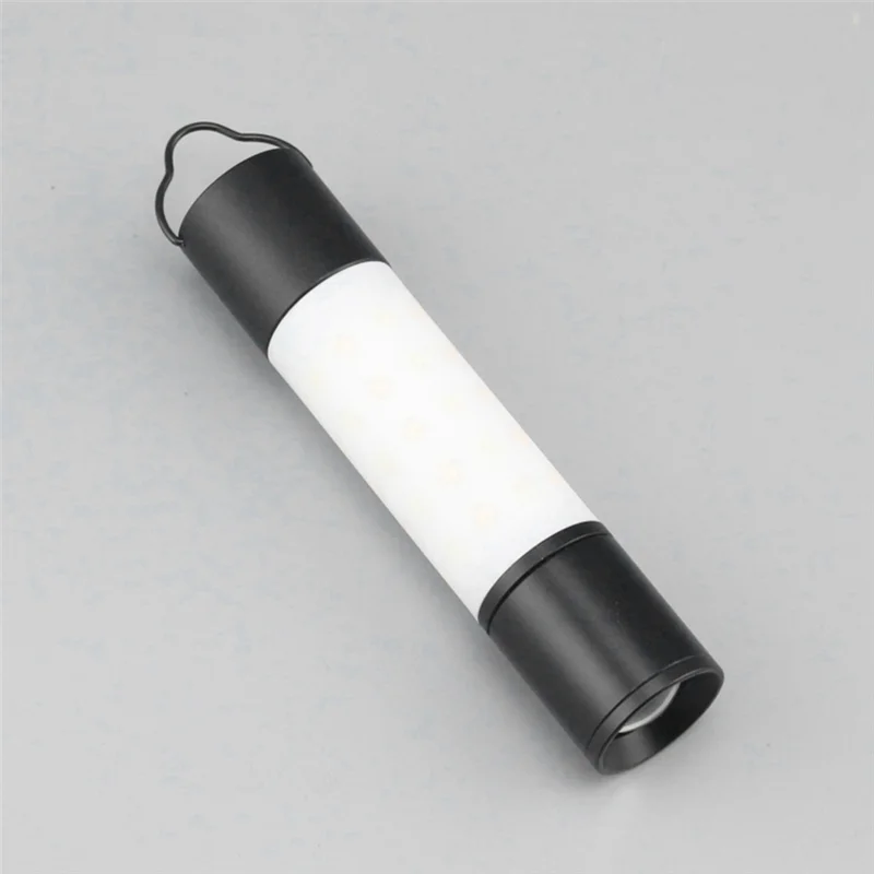 

AAAC-Outdoor Camping LED Telescopic Flashlight With Tripod Nuts Multifunctional Rechargeable Retractable Light Table Lamp