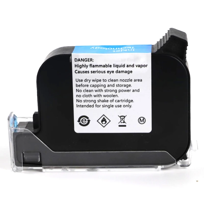 AS Level High Adhesion Quick Fast Dry Eco Solvent 12.7mm Handheld Online Inkjet Printer Ink Cartridge JS12 Compatible HP JS12