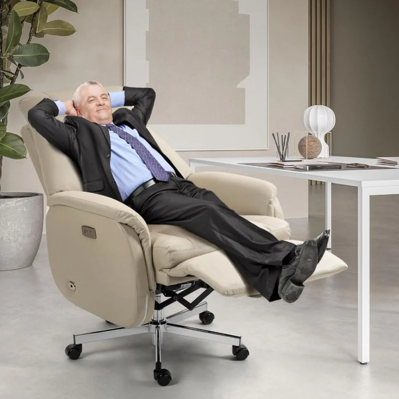 Automatic Executive Comfy Office Chair, Electric Recliner Chair, High-Back Power Office Chair, Ergonomic Office Chair