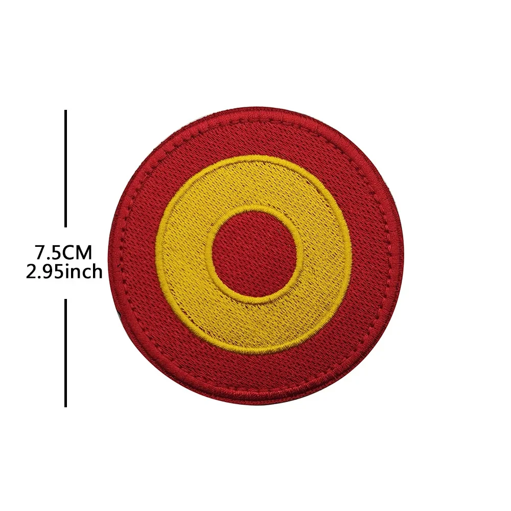 شارة إسبانية مطرزة غاليسيا، كاتالونيا، فالنسيا، أندالوسيا، أستورياس، أعلام إسبانيا عنابي هوك وحلقة رقعة سحرية