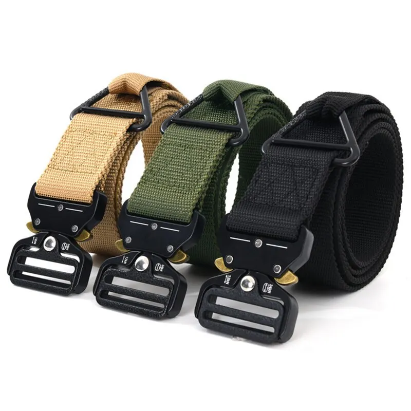 Men's Belt Outdoor Multi Function Belt High Quality Canvas For Nylon Male Luxury Belts Women's Sports Jeans Belt Neutral Belts