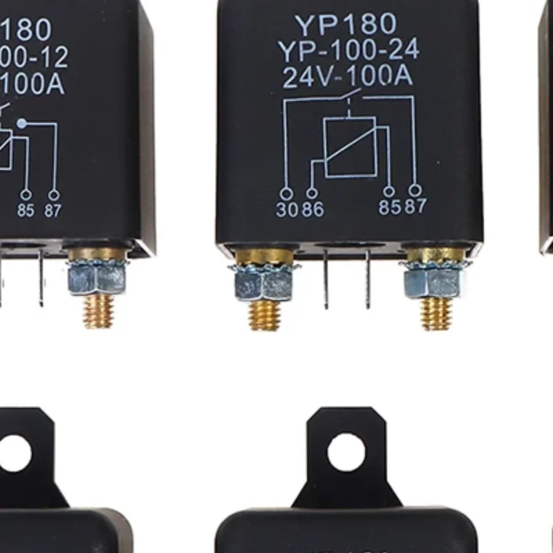 High Current 4 Pin Car Relay 12V 24V 200A 120A 100A Car Truck Motor Automotive Relay Continuous Type Automotive Car Relays