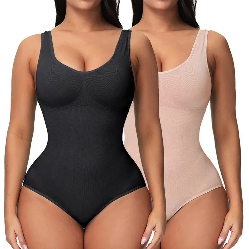 Shapewear Corset Bodysuit for Women Tummy Control Shapewear V-Neck Slimming Tank Tops Waist Trainer Full Body Shaper Underwear