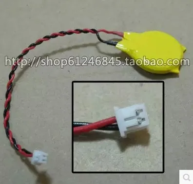 CR2032 Laptop motherboard BIOS CMOS battery Universal CMOS 3V BIOS battery with a line  2pin