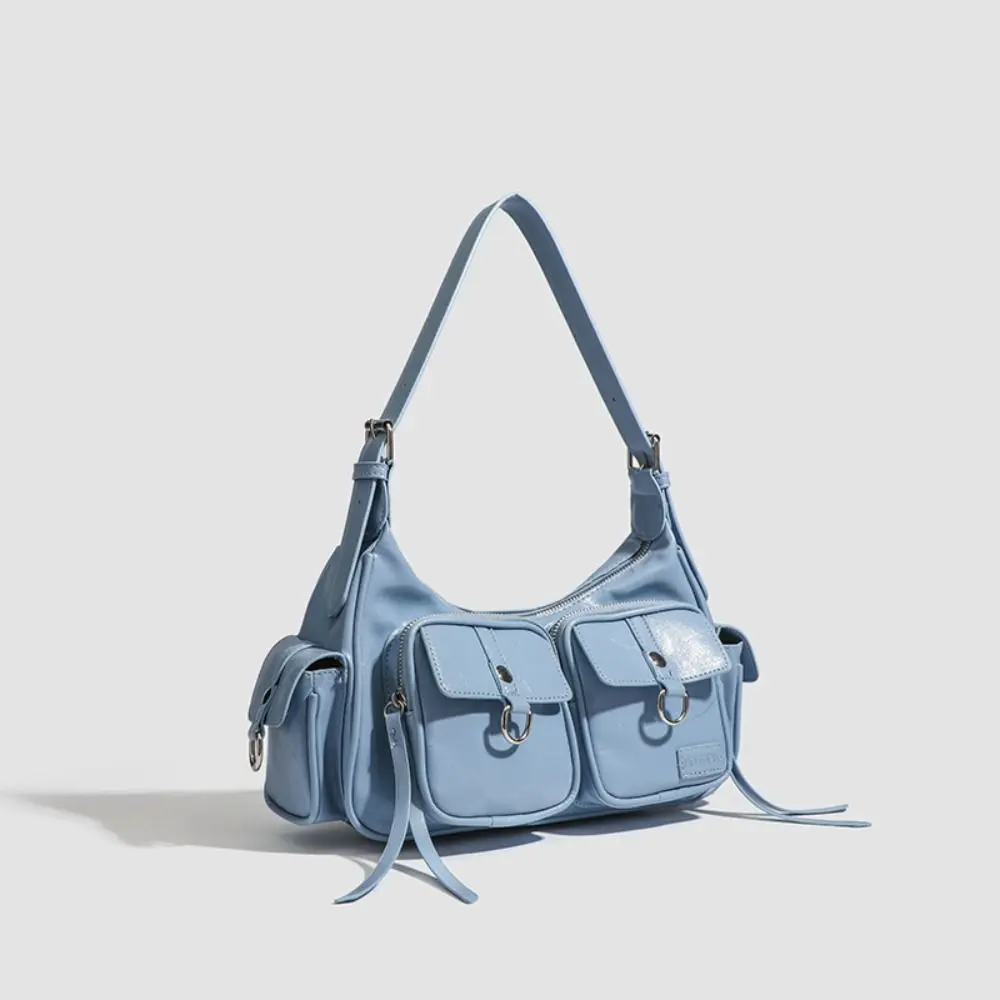 

Trend Y2K Retro Shoulder Bag Spicy Girl Fashion Vintage Underarm Bag Korean Multi-pocket Armpit Bag Girls