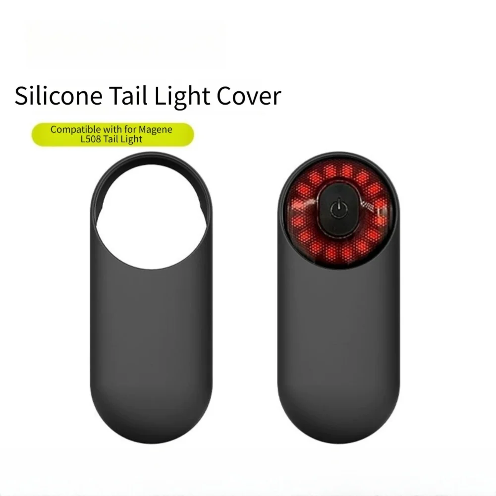 L508 Bike Tail Light Silicone Cover Waterproof Shockproof Bicycle Brake Light Protective Case Night Safety Riding Accessories