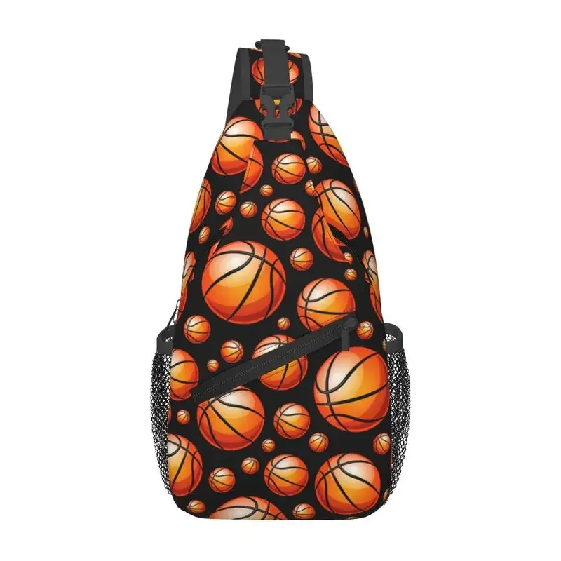 Custom Basketball Ball Sling Bag Men Cool Shoulder Chest Crossbody Backpack Traveling Daypack