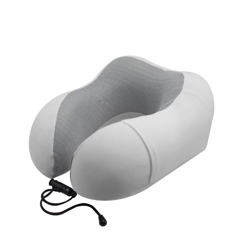 Portable U Shaped Neck Pillow Ergonomic Cervical Support Cushion for Airplane High‑Speed Train Car Travel Sleeping Rest