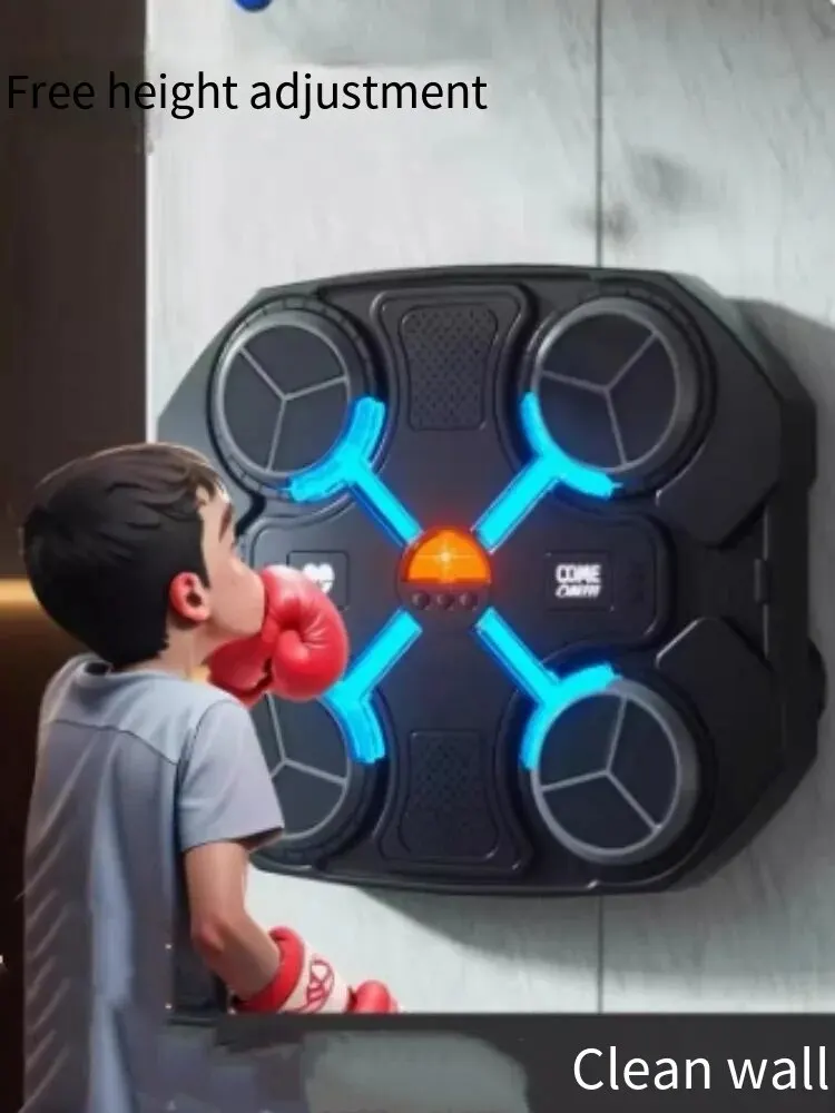 Intelligent Music Boxing Machine Wall Target Training Response Target Home Boxing Target for Adults and Children Wall Free Fight