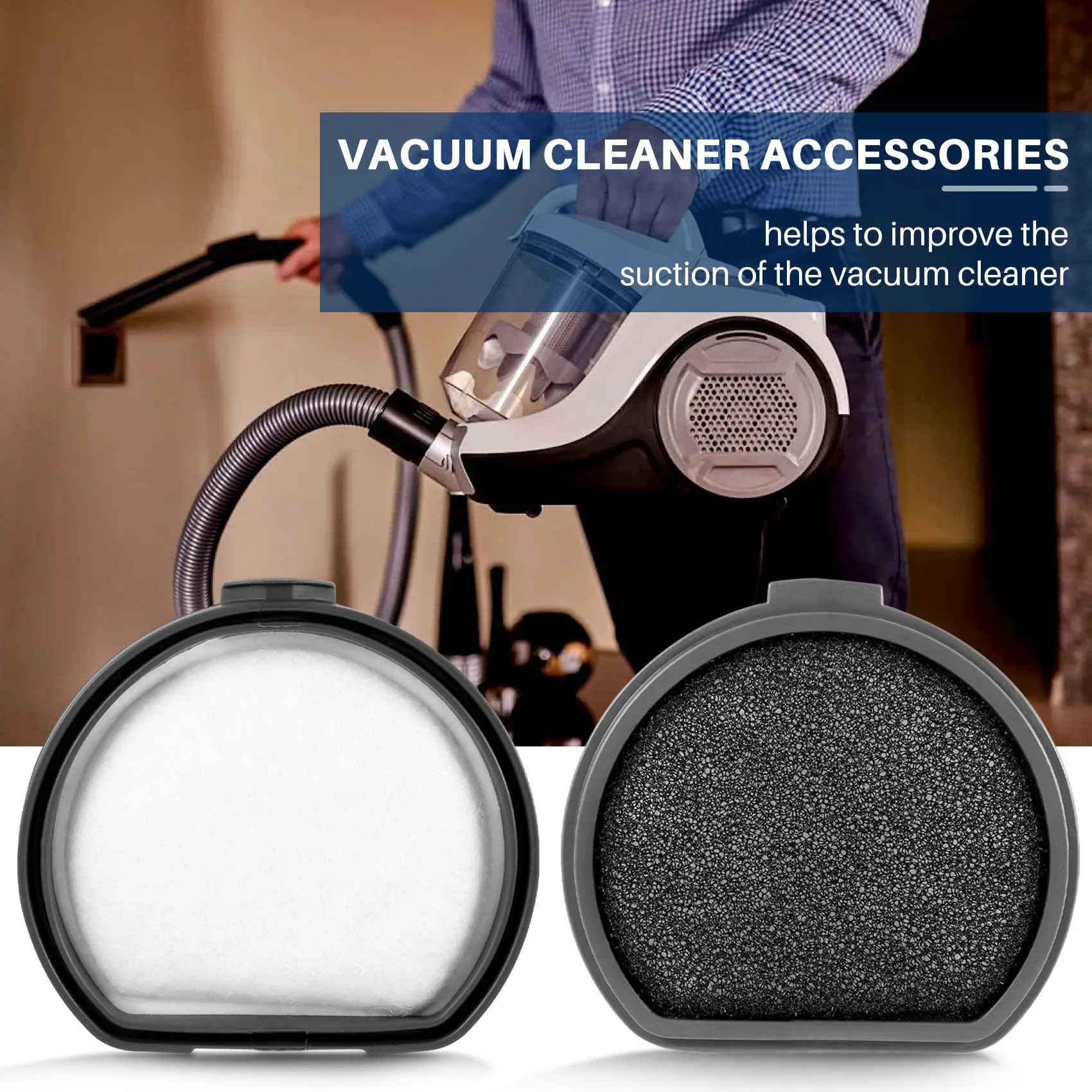 4Pack Brush and Washable Pre-Motor Filter for AEG Electrolux QX9-1-50IB ASKQX9 Filter Vacuum Cleaner Parts Accessories image 6