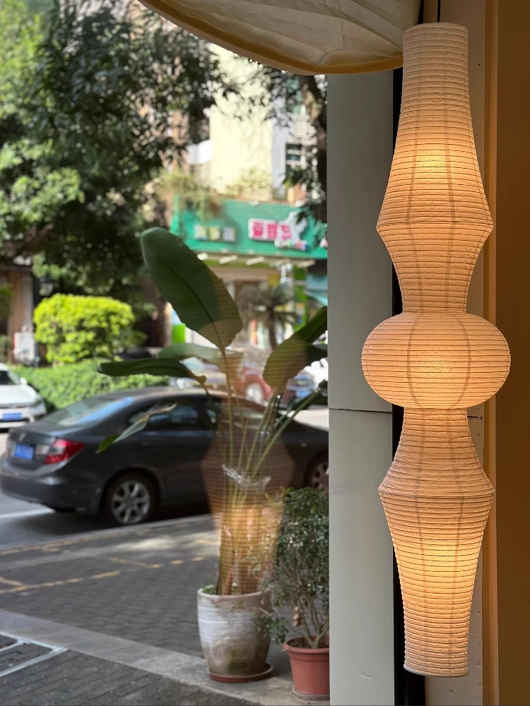 Vintage Japanese Style Quirky Style Clothing Store Window Decoration Pendant Light LOFT Leapfrog Villa Rice Paper Pendant Light