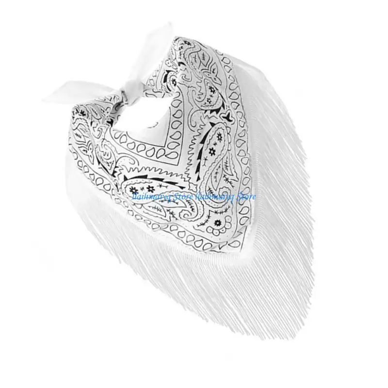 

573B Women's Fringed Scarf Cowgirl Bachelorette Gift for Music Parties and Carnivals