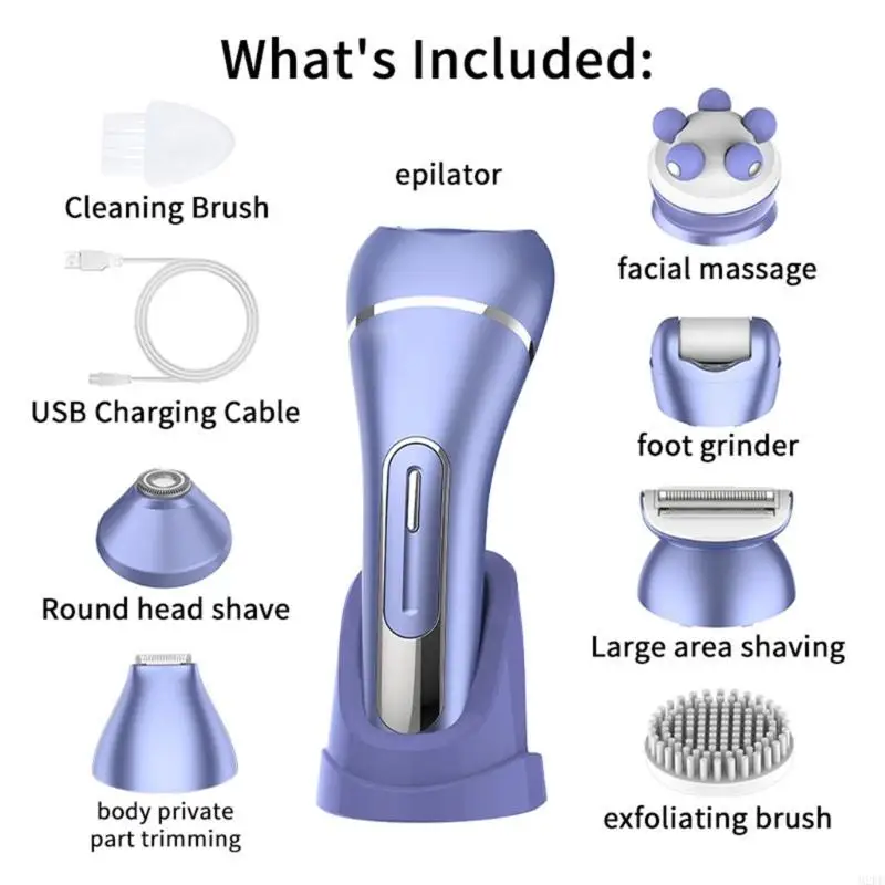 2025 New 7 IN 1 Electric Cutter for Women Electric Women Shaver Hair Removal Epilators for Leg Face Arm Armpit Pubic Hair