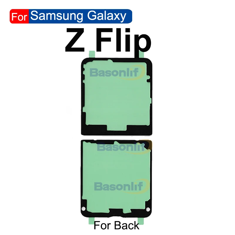 Pełny zestaw naklejek do Samsung Galaxy Z Flip5 F721 F711 Flip 3 4 5 F731 przedni wewnętrzny ekran LCD + tylna pokrywa wodoodporny klej — zdjęcie produktu 5