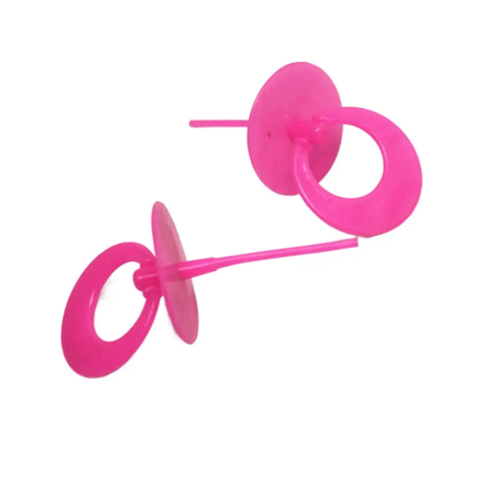 Photo Props Pretend Play Doll Pacifier Games Toys DIY Decoration Miniature Pacifier Plastic Pink Pacifier Doll Accessories