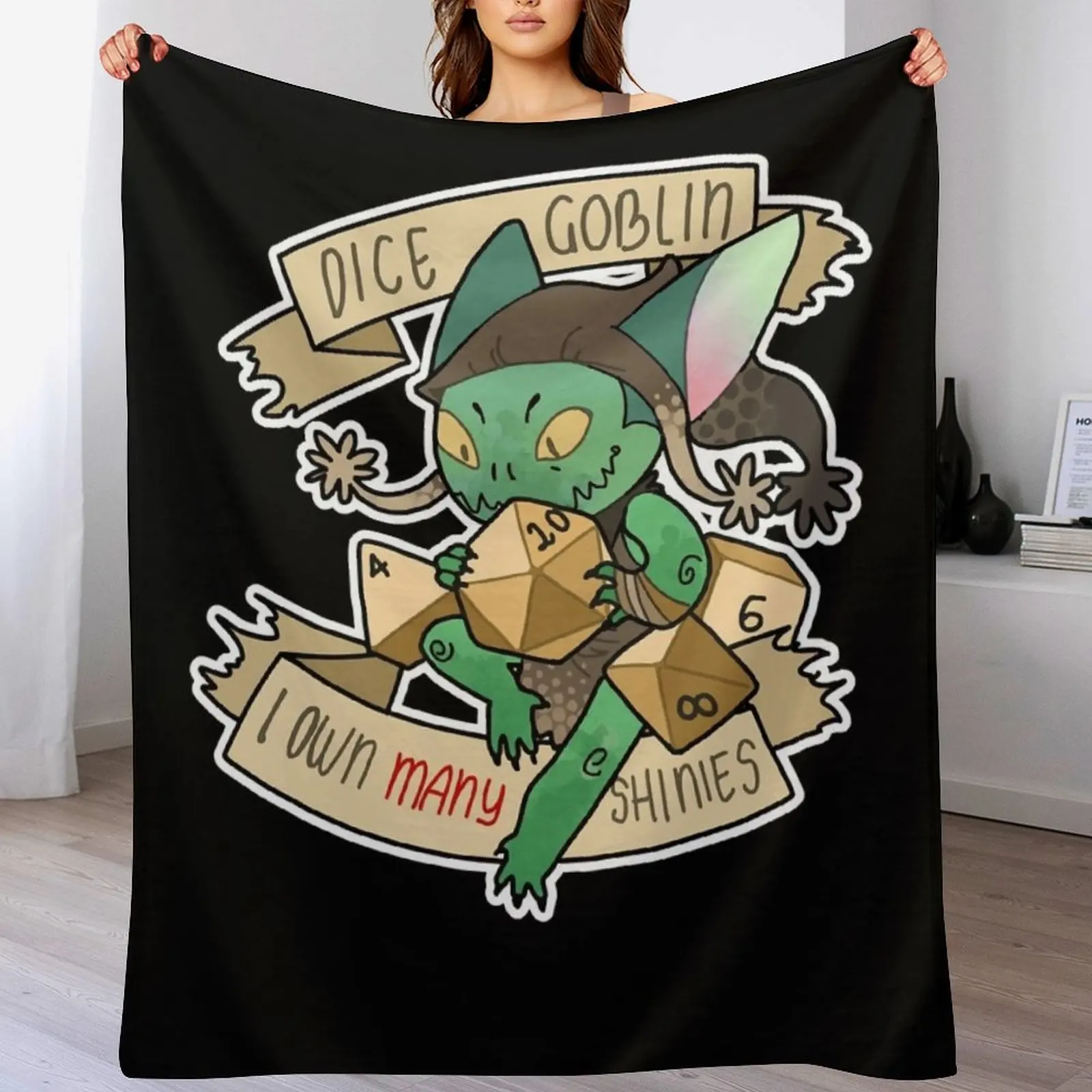 DICE GOBLIN, 1 Throw Blanket Blankets For Baby Flannel Fabric Fashion Sofas Blankets Sofas Of Decoration Blankets