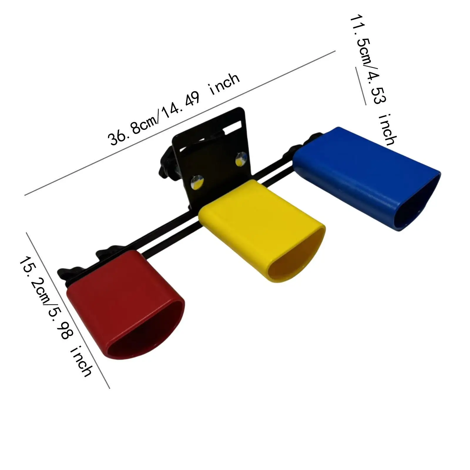 가족 모임용 카우벨 타악기 액세서리, 3 가지 색상