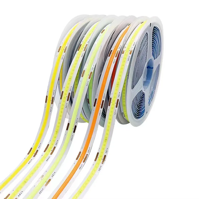 

DC12V 384 LEDs COB LED Strip 630LEDs RGB Flexible COB LED Lights Red / Greeen / Blue / Ice Blue / Pink / Gold LED Tape 5m/Lot