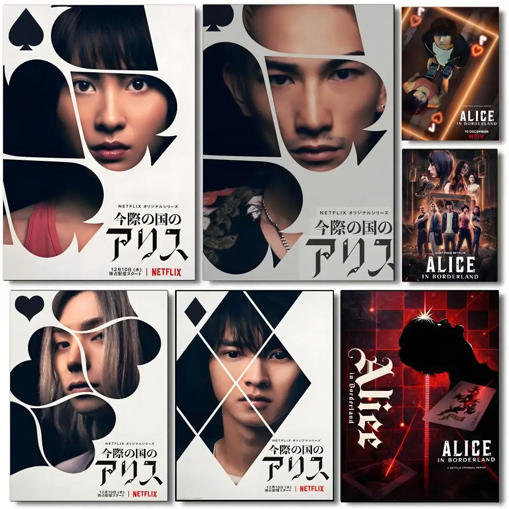 Hot TV Alice In Borderland Poster Painting Prints Wall Art Picture Film Room Home Bar Cafe Decor Home Mural