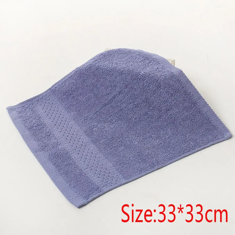 34*34cm Extreme Comfort Cotton Antibacterial Absorbent Face Towel Square Scarf Dry Body Wash Cloths