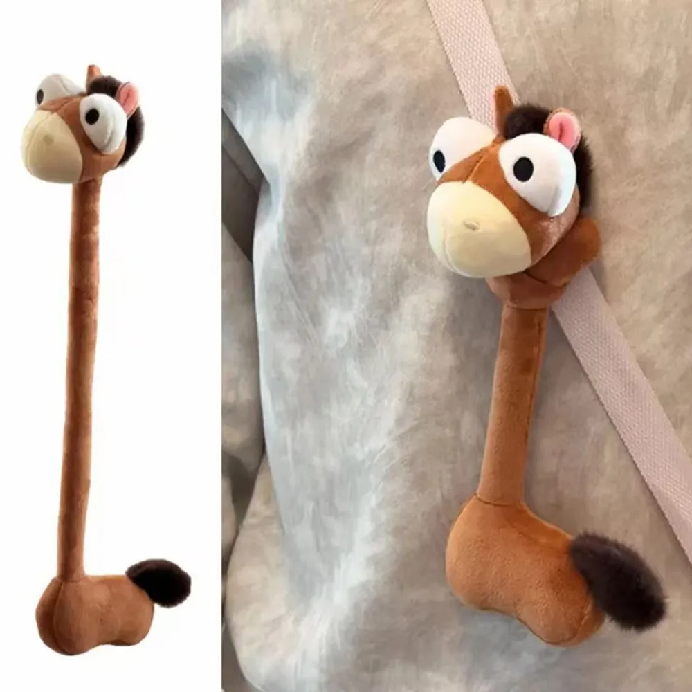 Cartoon Animal Long Neck Animal Plush Toy Piggy Cat Chicken Bear Multicolor Hanging Doll Soft Dragon Frog Monkey Tiger