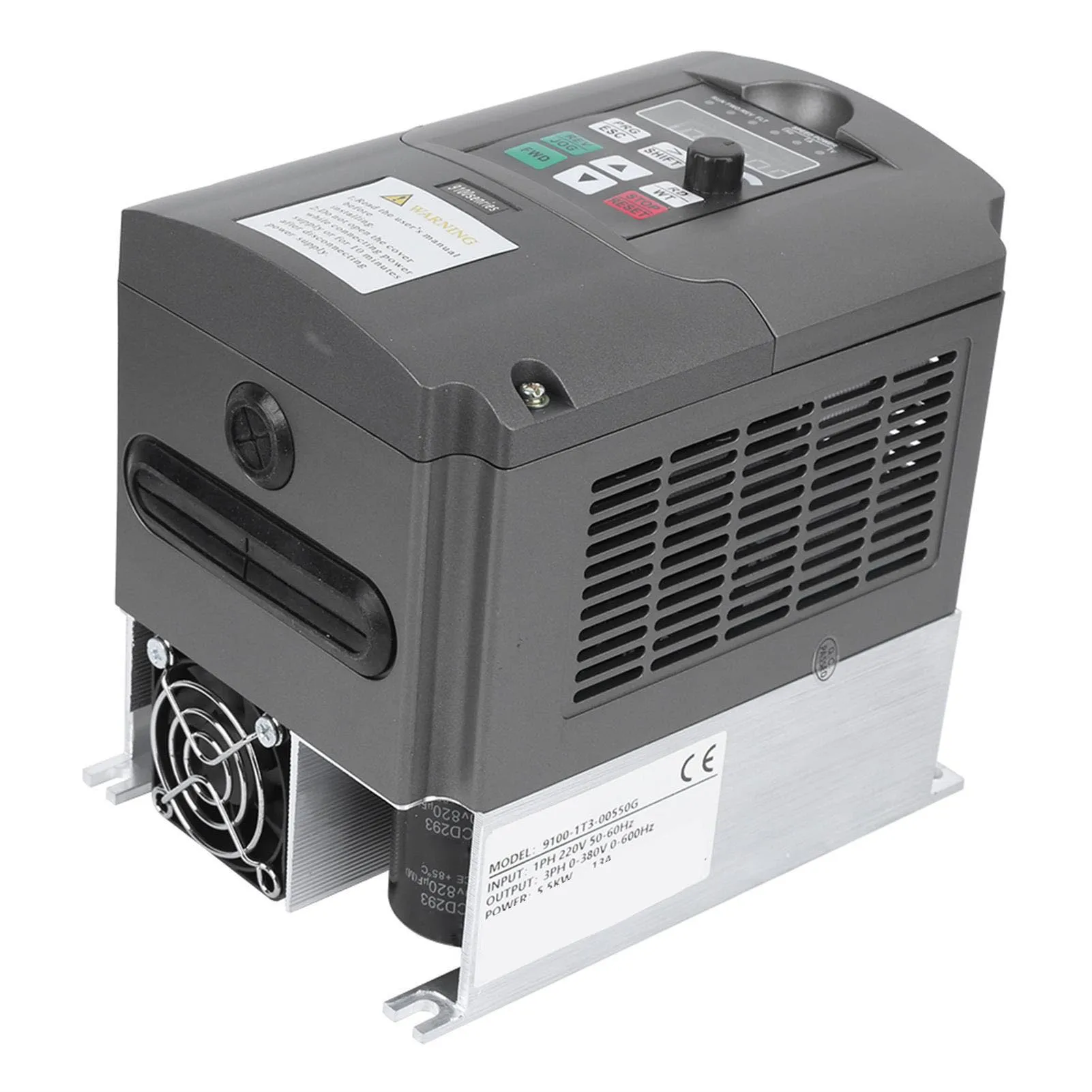 Inversor de frequência variável NFLIXIN 9100-1T3‐00550G Inversor monofásico para 3 fases 380V Controlador de motor 5,5KW