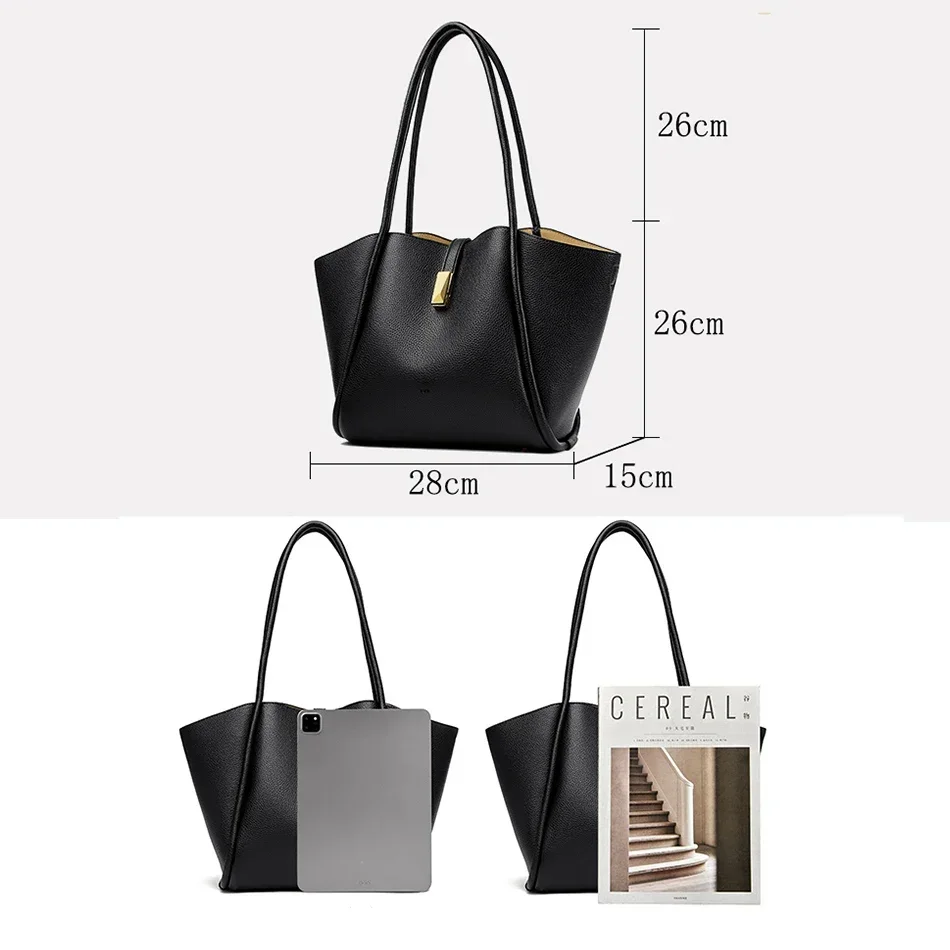 Genuine Brand Large Capacity Women Bags Luxury Designer Tote Bags Ladies Shopping Shoulder Bag High Quality Leather Handbags Sac