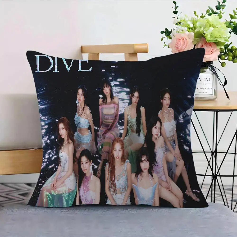 kpop T-Twices Office Cushion Pillowcase Car Cushion Cover45X45CM Lumbar Pillowcase Sofa Pillowcover - view 6