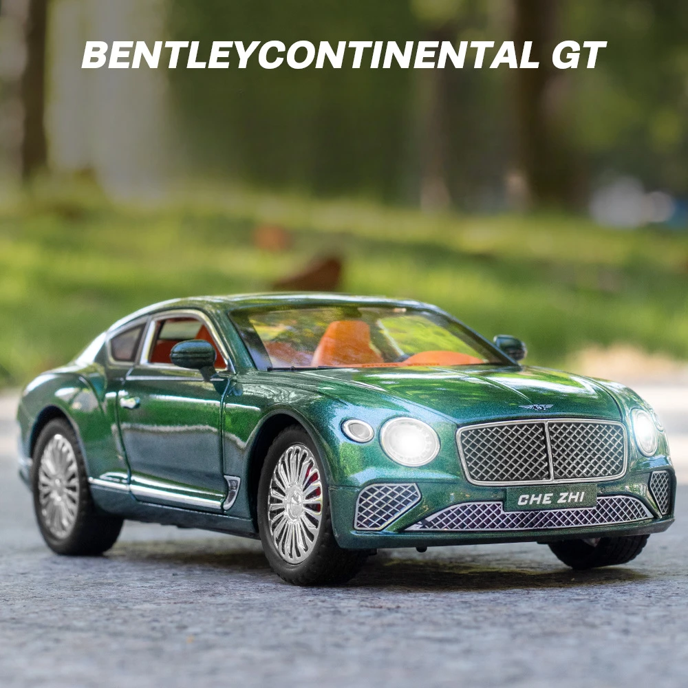 

1:24 Bentley Continental GT High Simulation Diecast Metal Alloy Model car Sound Light Pull Back Collection Kids Toy Gifts
