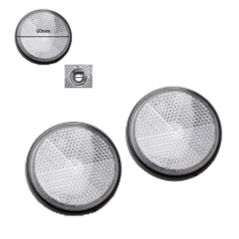 2/4Pcs Rear Position Reflective Trailer Reflector Set Reflector Side Spotlight For RV Truck Caravan Safety Mark Signal Reflector