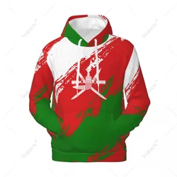 Unisex Oman Flag Color Hoodie 3D Men Women Harajuku Sweatshirt Pullover Hoodies Polyester Casual