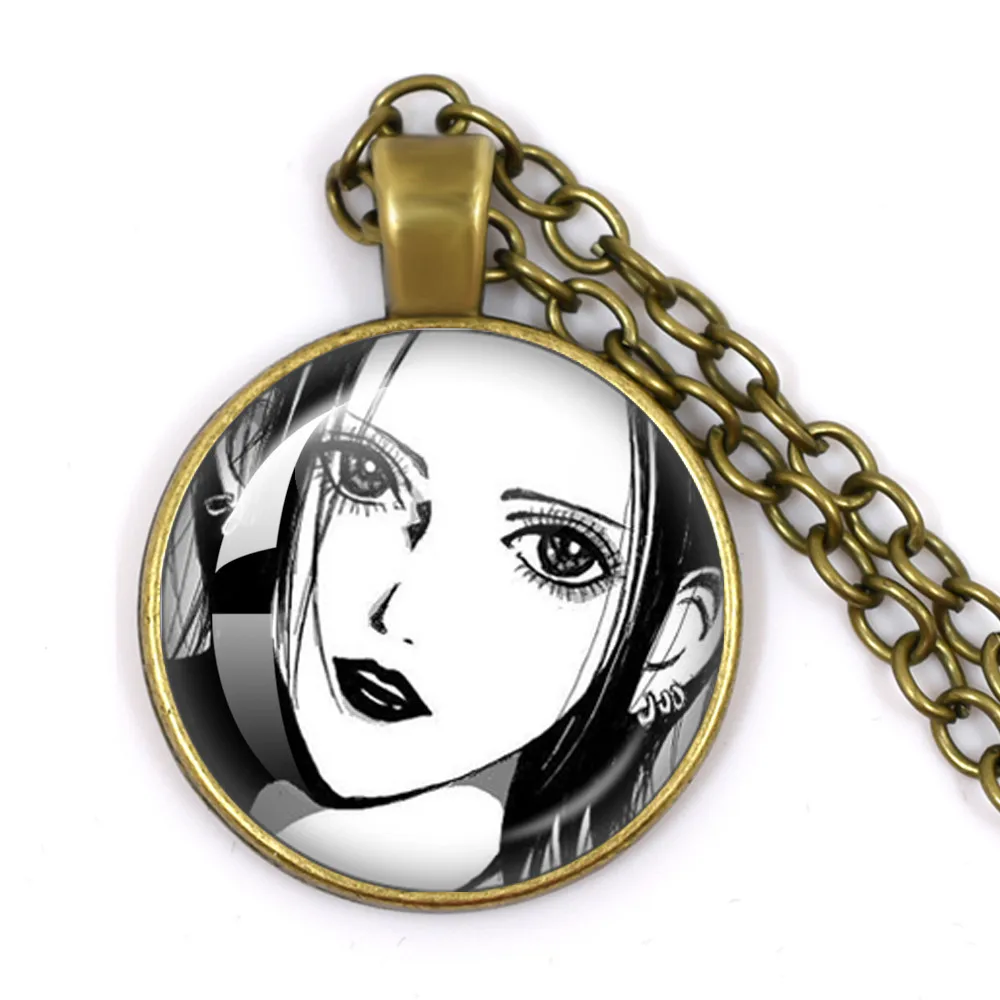 Ai Yazawa Osaki Nana Anime Glass Dome Cabochon Pendant Necklace Handmade Creative Charm Jewelry Gifts For Friends