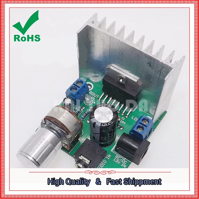 Tda7297 Power Amplifier Board Digital two-channel No Noise 12V Module Dual 15W (A type)