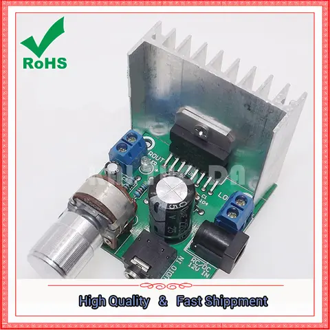 Tda7297 Power Amplifier Board Digital two-channel No Noise 12V Module Dual 15W (A type)