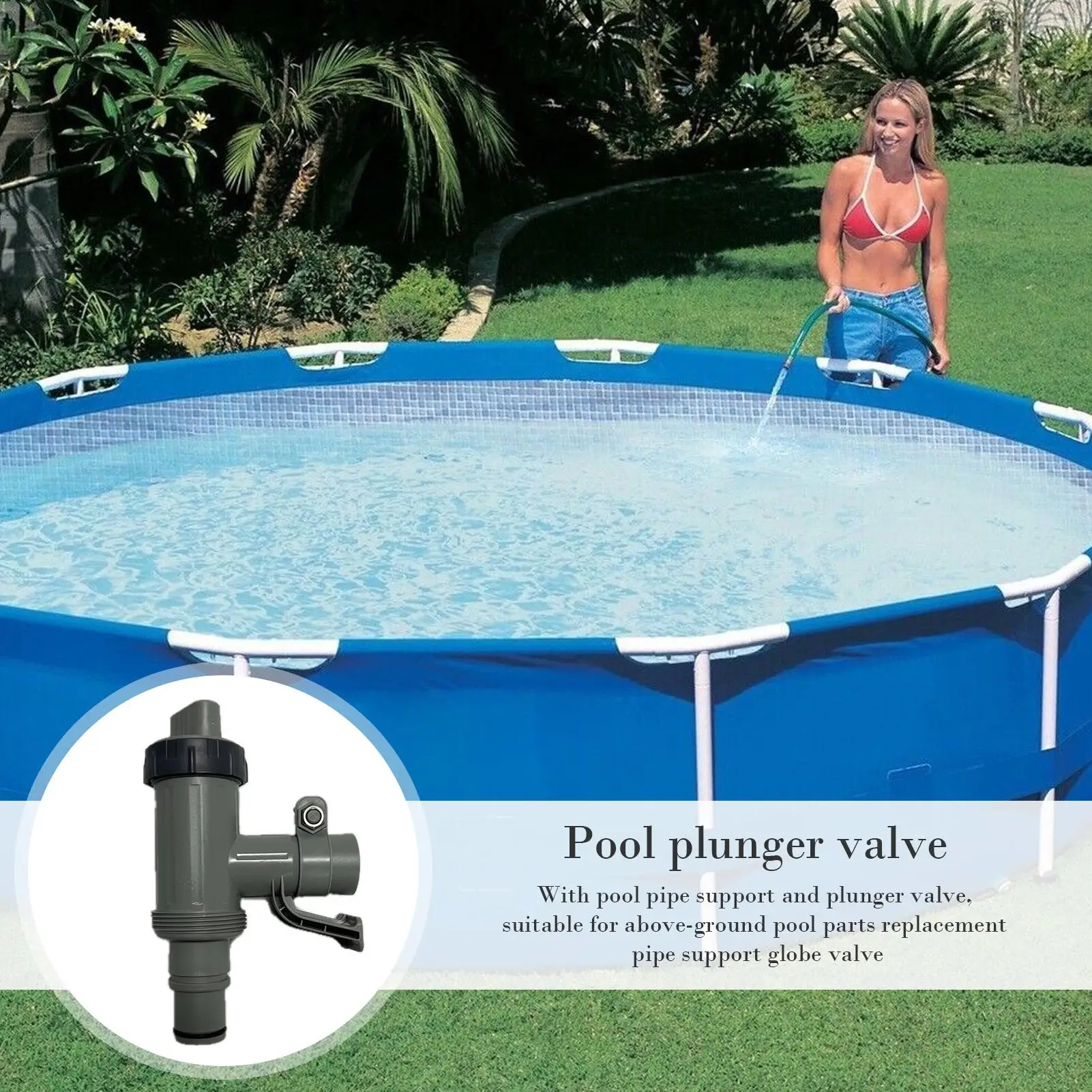 

Plunger Valves For Ground Pool Ground Pool Fittings Adapter And Plunger Accessories For Swimming Water Control Outdoor