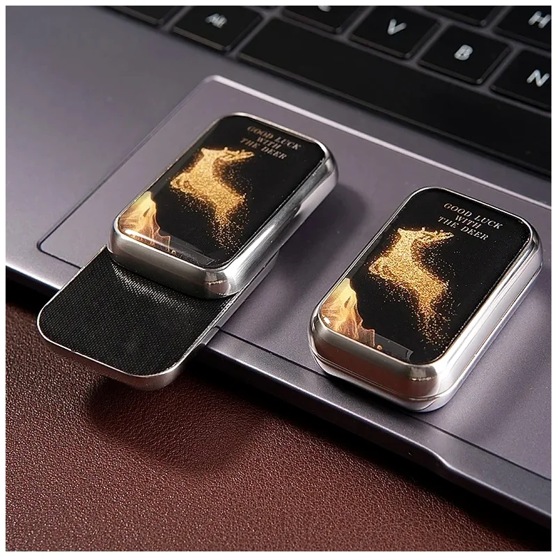 Magnetic Push Card Pushing Plate EDC Fidget Slider Antistresse Metal Fidget Anxiety Reducing Fidget Spinners for Stress Relief
